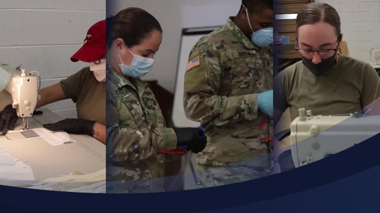 "No tienes que estar en combate para crear un impacto": Soldados de Fort Bragg hacen mascarillas en tiempos de coronavirus