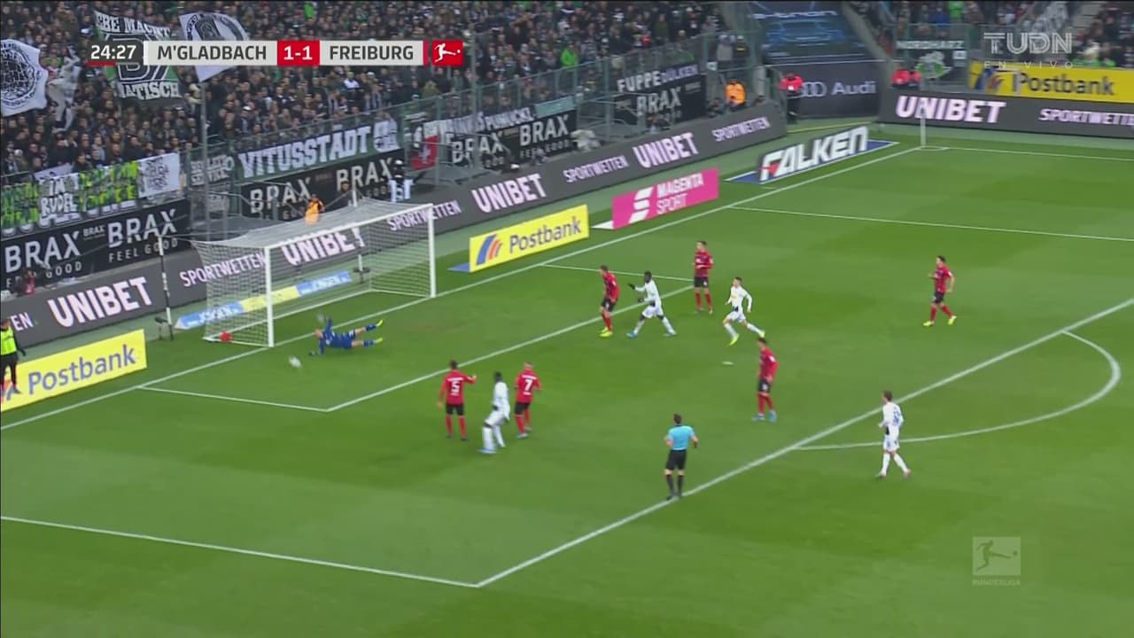 ¡Poste! Cerca Marcus Thuram del doblete para el Monchengladbach