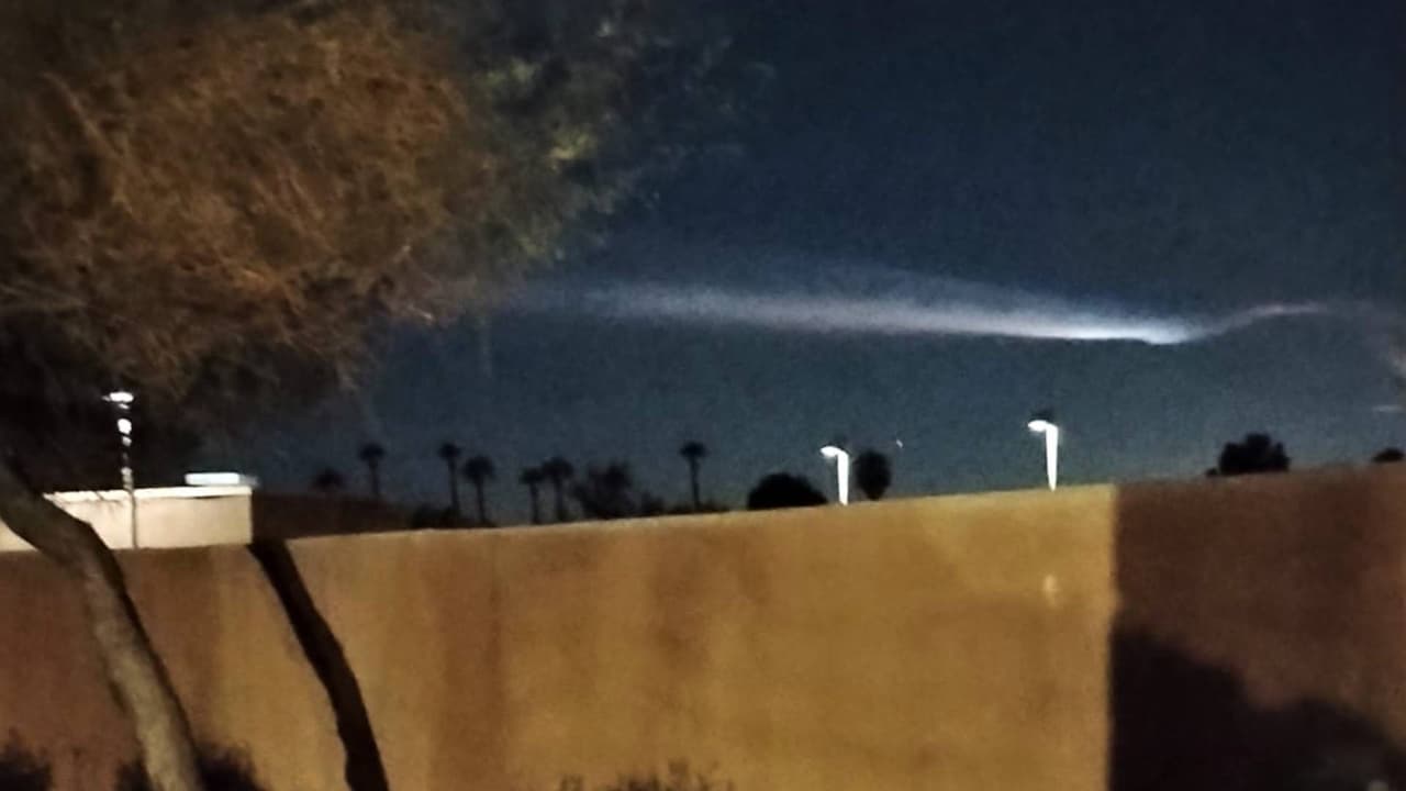 Imagen desde el Valle: así se apreció el lanzamiento de SpaceX.