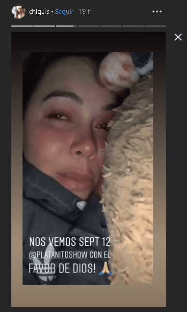 "Nada más les quería pedir una disculpa, no sé, la gente que fue (con) Platanito, que me mandaron muchos mensajes, yo no estuve ahí, tenía todas las ganas de ir".