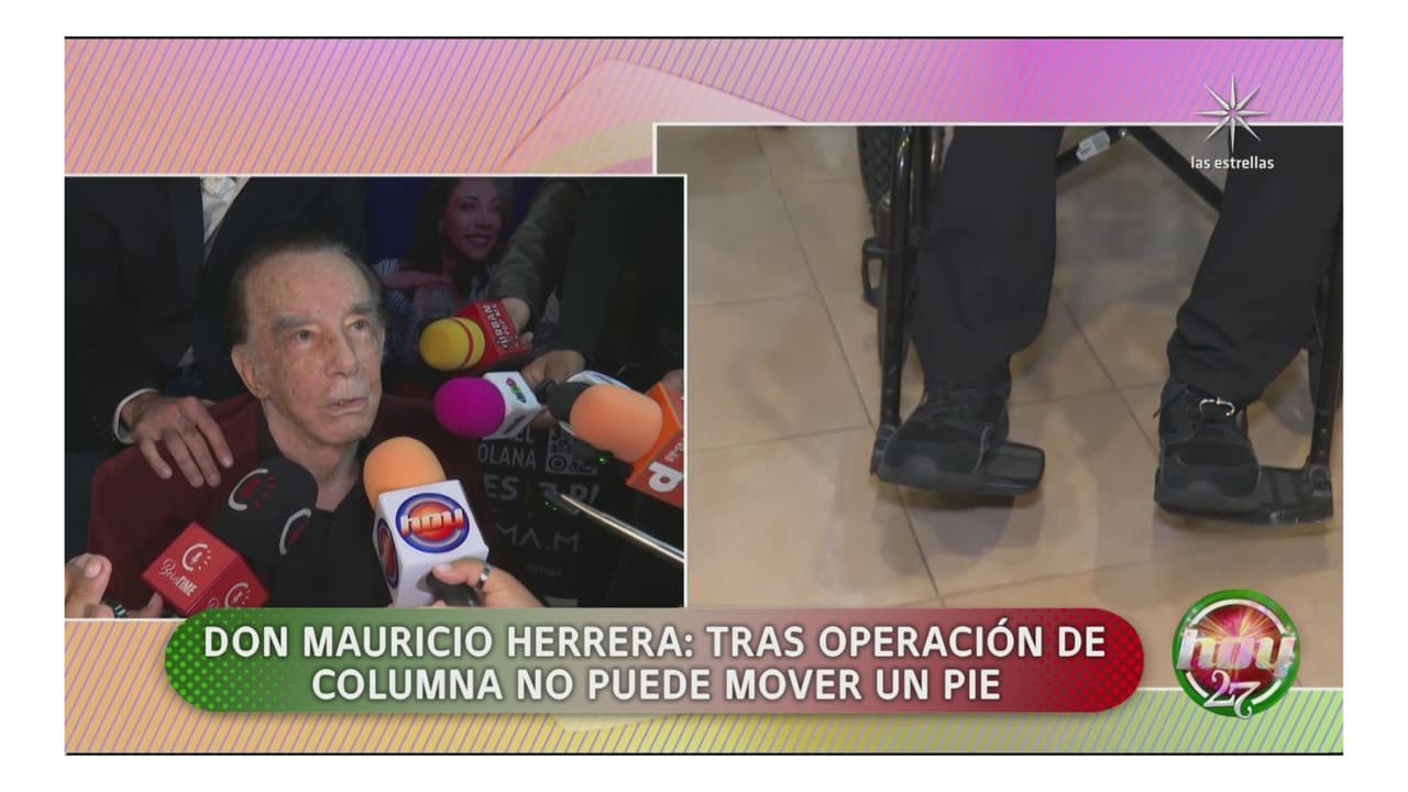 Así reapareció el primer actor Mauricio Herrera.