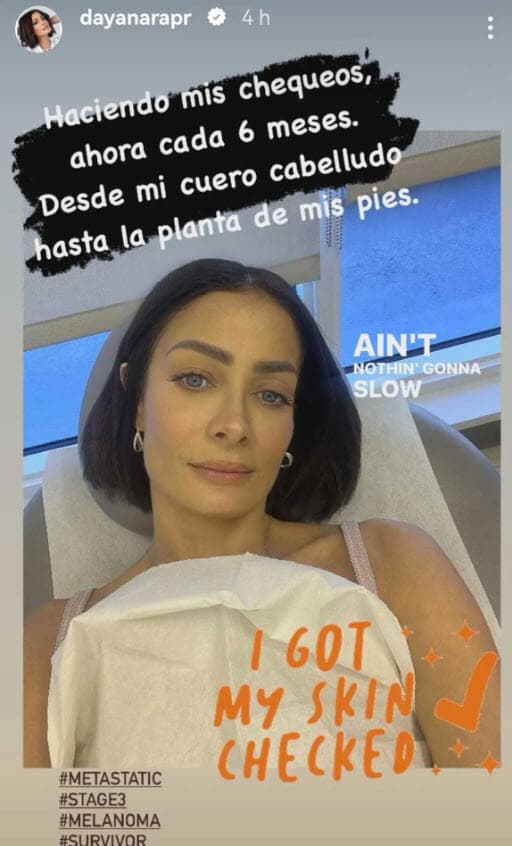 Dayanara Torres en sus revisiones médicas.