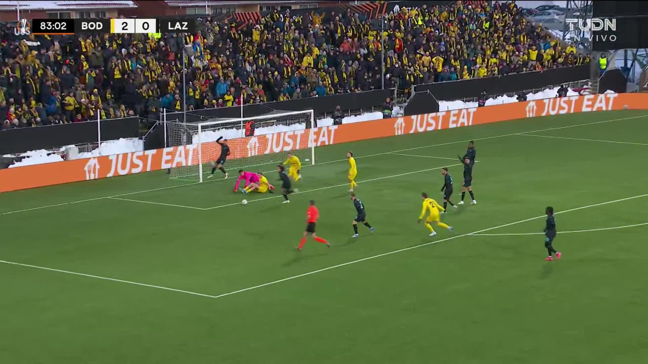 ¡TIRO ATAJADO! disparo por Ulrik Saltnes.