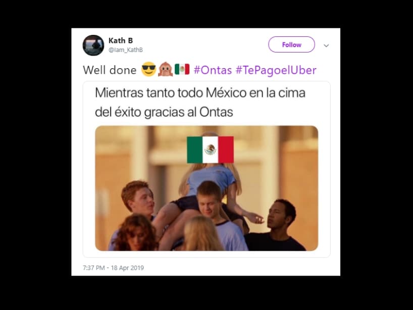 La frase se hizo tan viral que usuarios de diferentes partes del mundo reconocieron la originalidad y humor del mexicano.