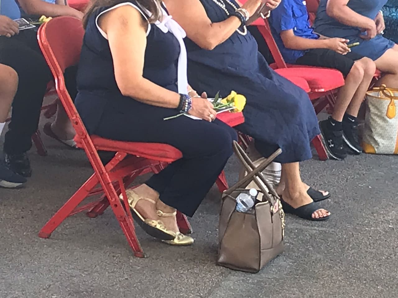 Familiares de los oficiales fallecidos estuvieron presentes en el evento de recordación.
<br>