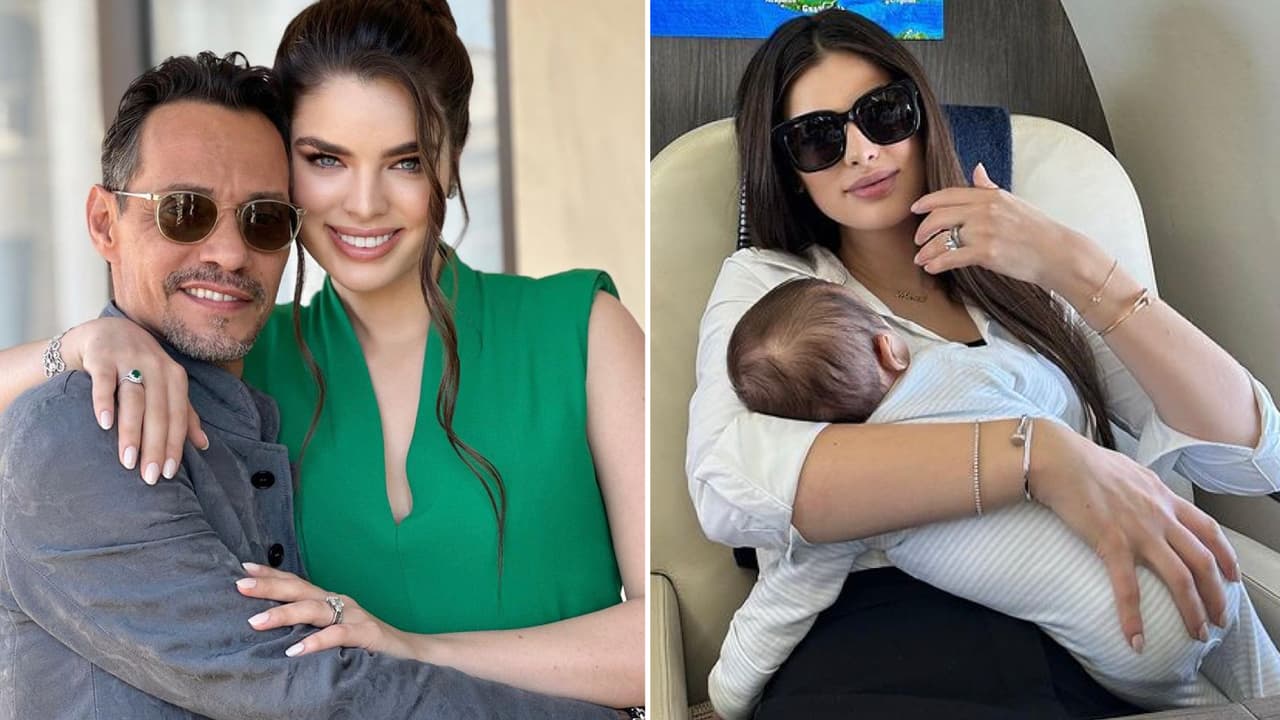 En video: Bebé de Marc Anthony lo 'felicita' por su estrella en el Paseo de la Fama