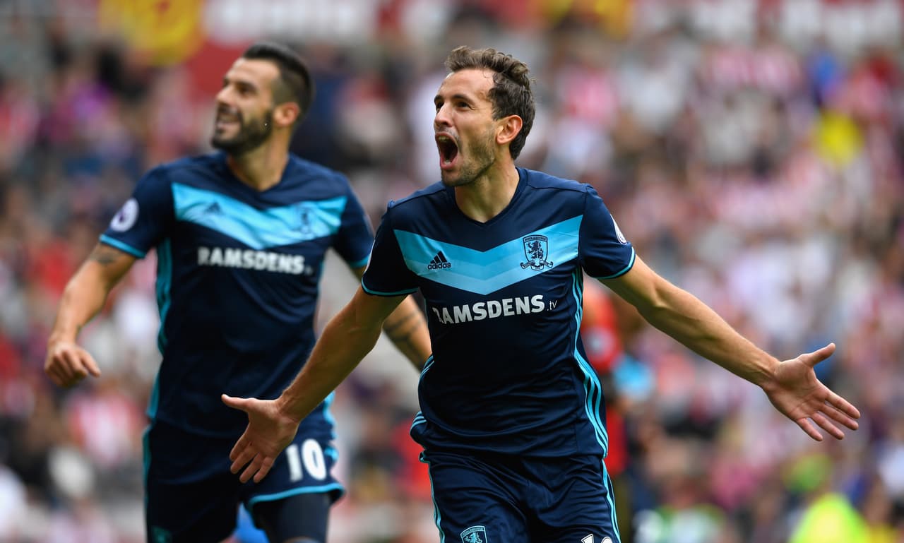 Stuani da el primer triunfo al Middlesbrough en su regreso a la Premier League