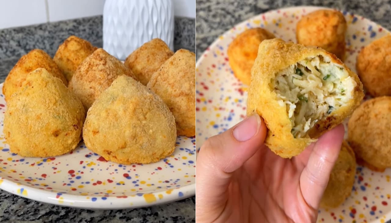 Coxinha sem massa: influenciadora ensina receita cremosa com frango e catupiry