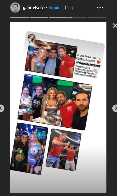 Soto retomó la publicación de su novia para subirla también a las historias 
<a href="https://www.instagram.com/gabrielsoto/" target="_blank">de su Instagram</a>.