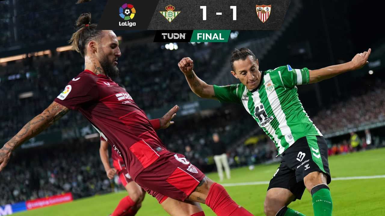 Andrés Guardado juega 32 minutos en accidentado derbi andaluz