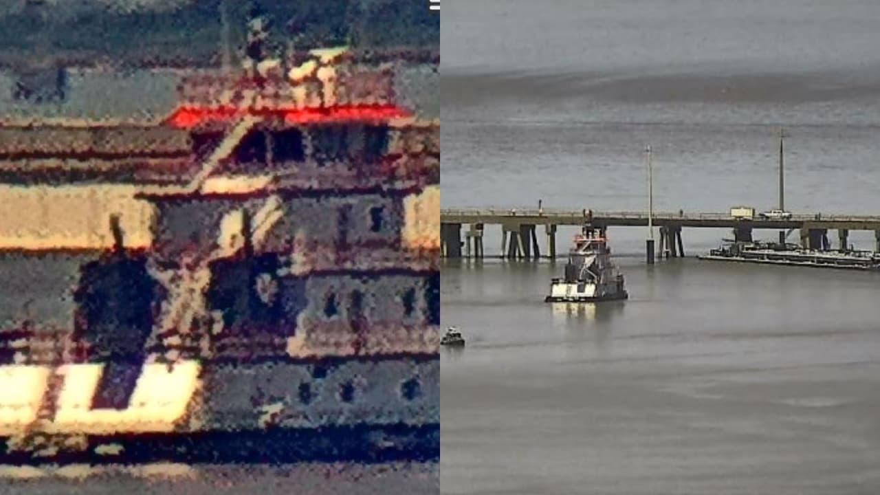 Barcaza choca contra un puente en Galveston y provoca derrame de petróleo