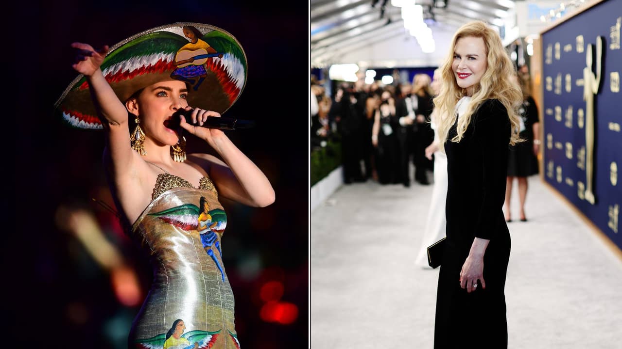 Acaparando las redes: el beso de Belinda con dos mujeres en Madrid y el vestido de Balenciaga que usó Nicole Kidman