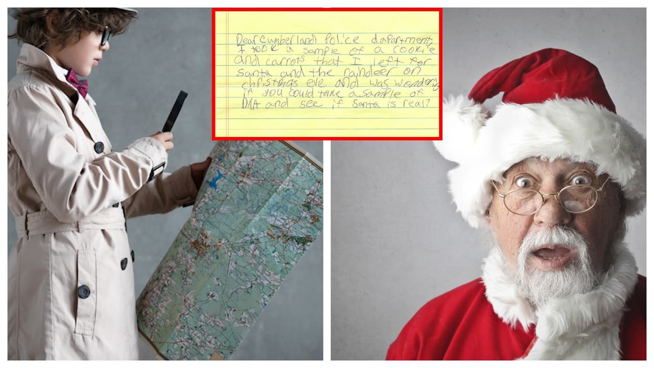 Niña de 10 años le pide a la policía que analice el ADN de una galleta para ver si Santa Claus existe