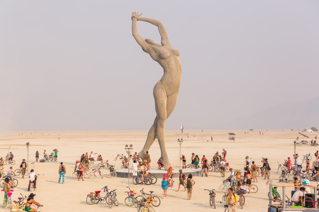 Antes de exponerse en el San Leandro Tech Campus, la obra estuvo en el Burning Man.