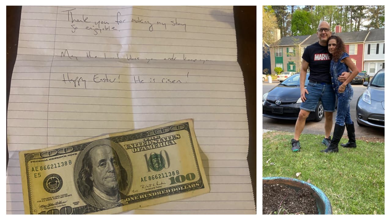 "Cosas buenas pasan”: Camarera recibe una propina de $100 por primera vez en 25 años