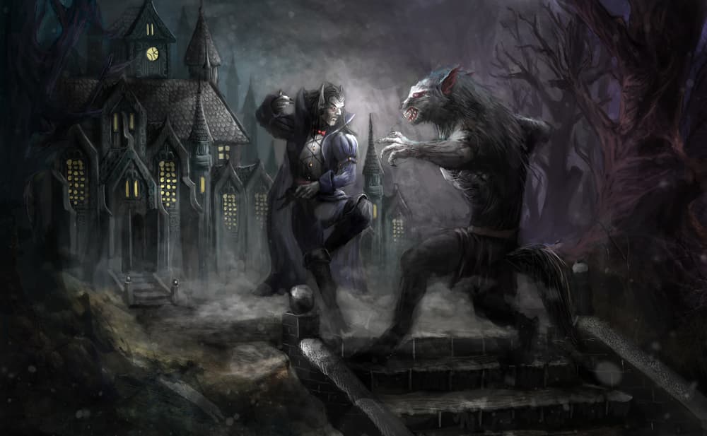 <b>10. HOMBRES LOBO</b>
<br>El licántropo es otra criatura fantástica presente en muchas culturas por todo el mundo desde hace ya varios siglos. Esta mezcla de seres humanos que pueden transformarse en lobos durante noches de luna llena han salido en leyendas desde tiempos de los griegos.