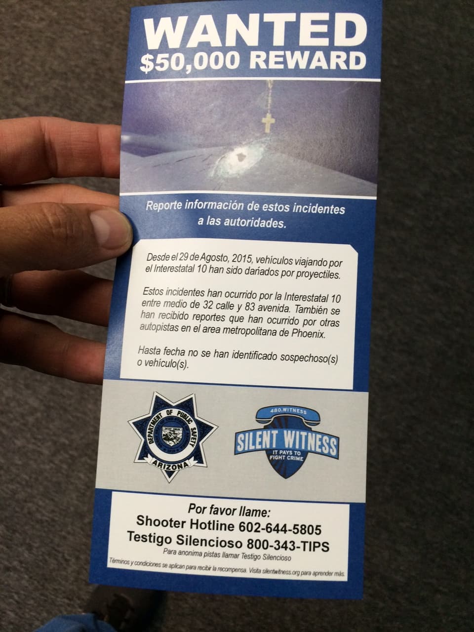 “Terrorismo doméstico” acecha autopistas en Phoenix