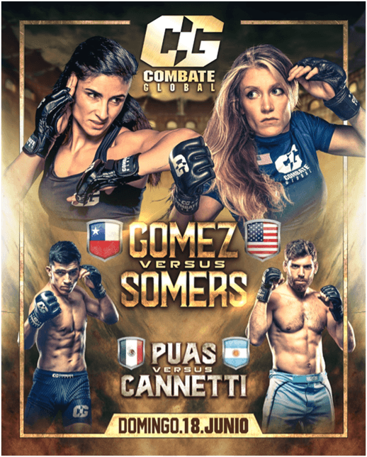 Combate Global anuncia cartelera para este domingo 18 de junio