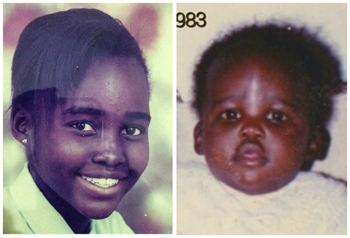 Así lucia la actriz en su infancia.