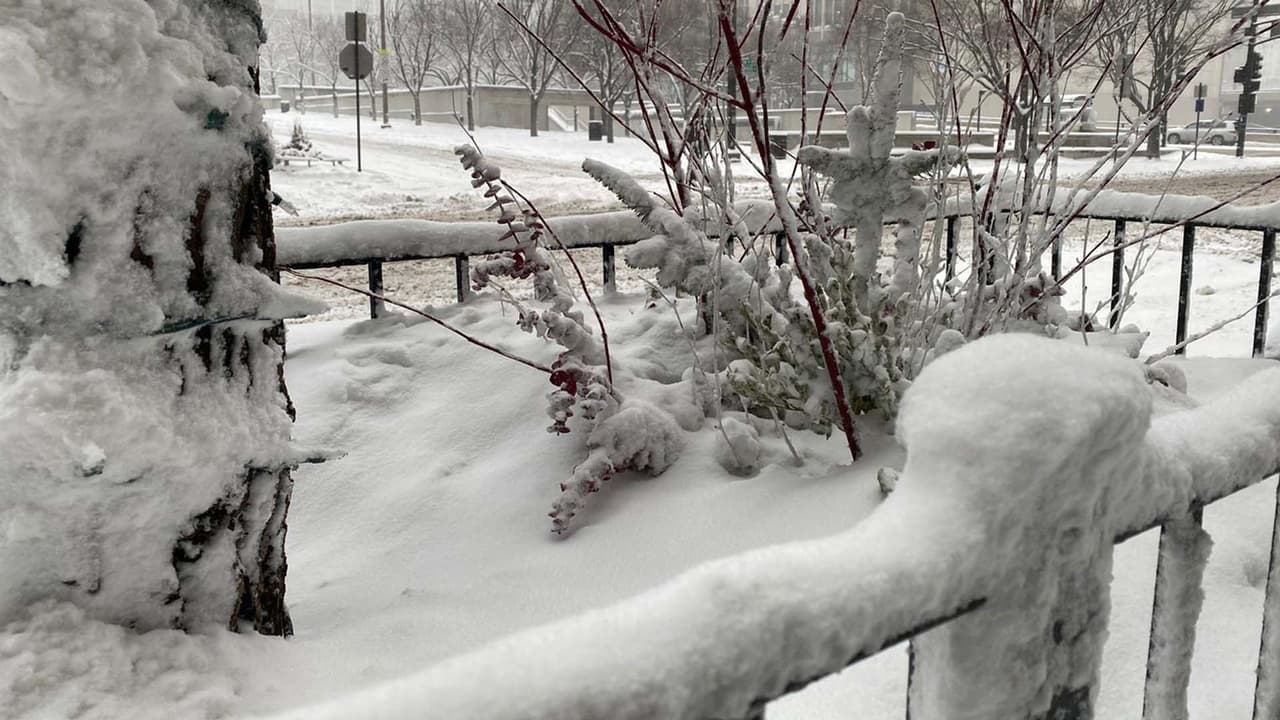 La nevada comenzó la tarde del martes y se intensificó hacia la madriugada del miércoles.