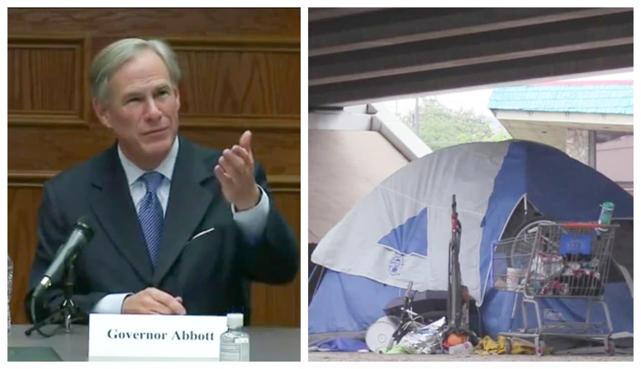 Gobernador de Texas discutirá un plan para abordar la indigencia a nivel estatal