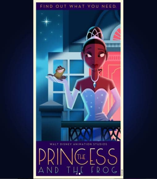 <b>'La princesa y el sapo'</b>
<br>Cabe destacar que el art déco surgió en París al finalizar la Primera Guerra Mundial, así que rápidamente se extendió por todo el mundo como sinónimo de glamour.