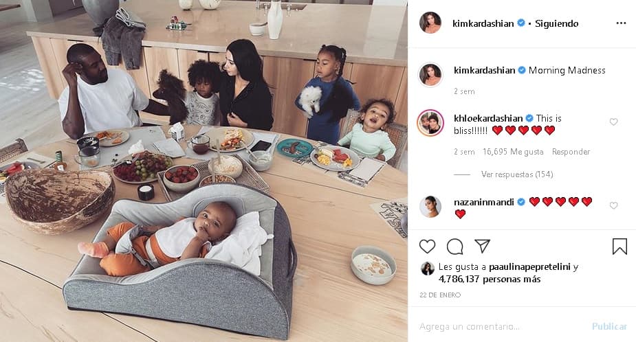 Para Kardashian, tener una familia que incluye cuatro hijos y estar atenta a sus necesidades puede ser frenético.