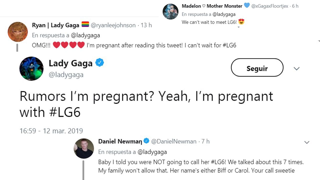 Los comentarios de sus seguidores no se hicieron esperar, algunos bromearon con la noticia y otros le expresaron la ansiedad que sentían por conocer a #LG6.
<br>