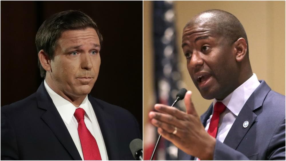 Los candidatos a gobernador de Florida: el 'elegido de Trump' y el primer aspirante afroestadounidense