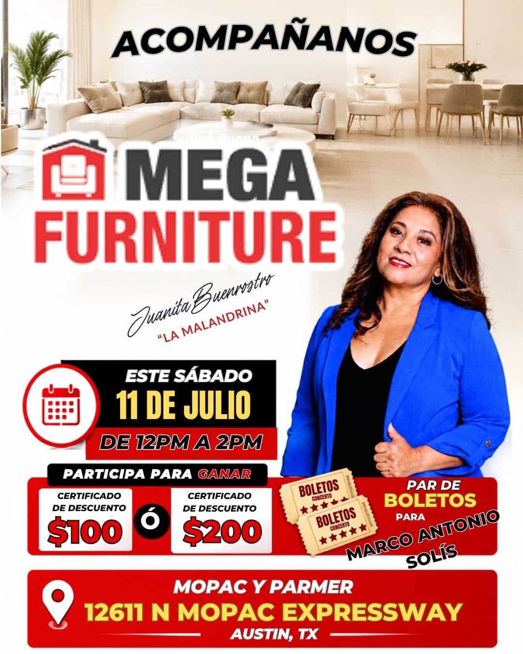 ✨🛋️ ¡ESTE SÁBADO TE ESPERAMOS EN MEGA FURNITURE! 🛋️✨