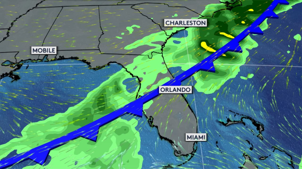 Vuelve un frente frío a Florida Central esta semana