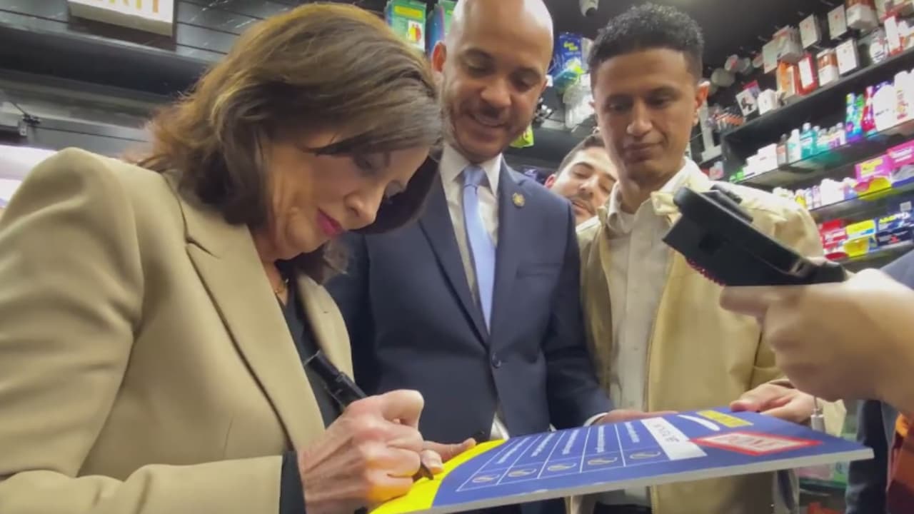 A finales de abril, la gobernadora de Nueva York, Kathy Hochul, visitó una bodega de Washington Heights, para presentarles a los pequeños comerciantes los posibles beneficios de las medidas que buscan protegerlos de la delincuencia. 
<br>
<br>La mandataria estatal afirmó que estaba contenta por la aprobación, en la legislatura, de cinco puntos que están incluidos en la ley de presupuesto del año fiscal 2025. 
<br>
<br>El autor de la propuesta es el asambleísta por el Distrito 72, Manny De Los Santos.
