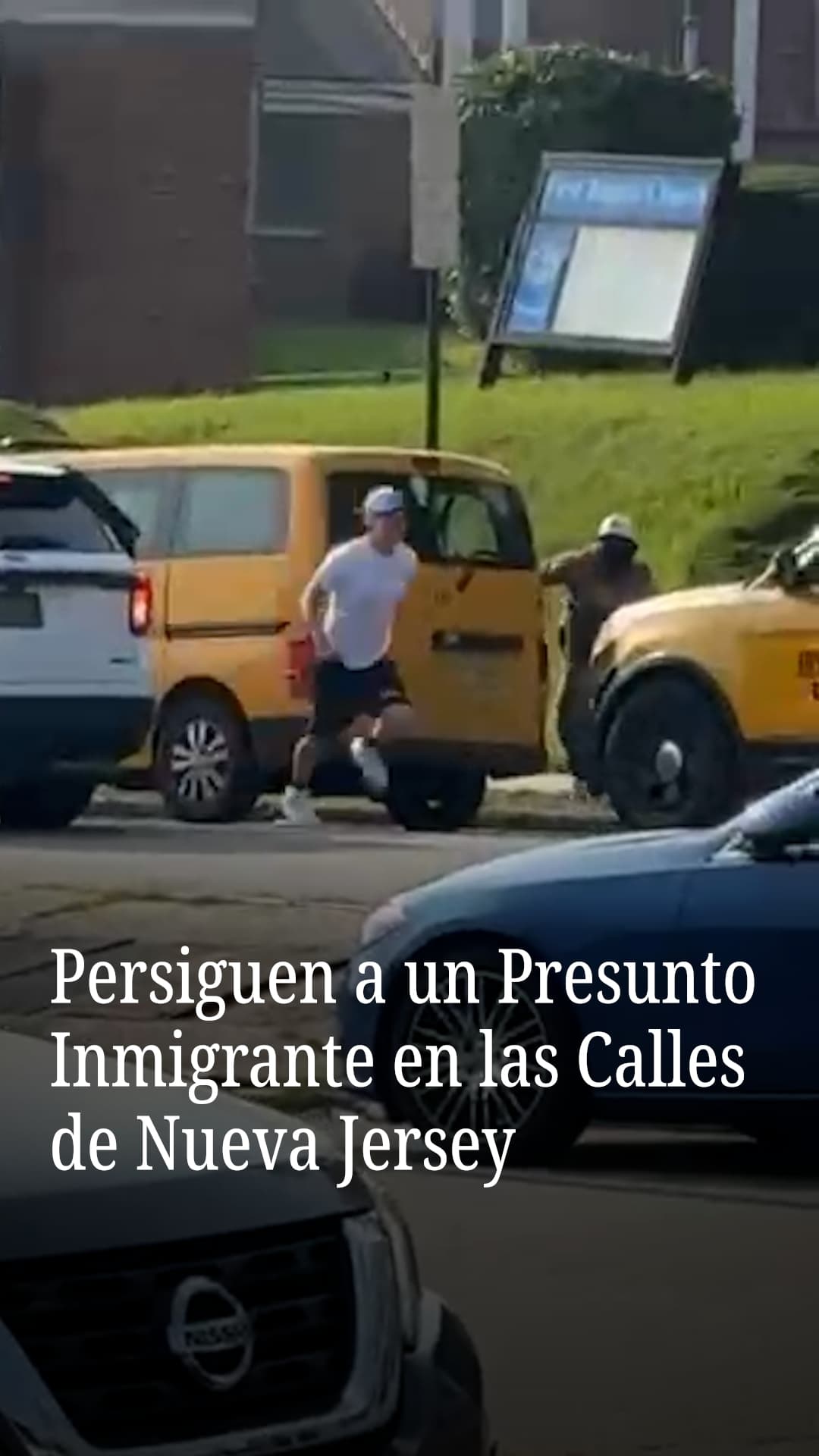 Persiguen a un presunto inmigrante en las calles de Nueva Jersey