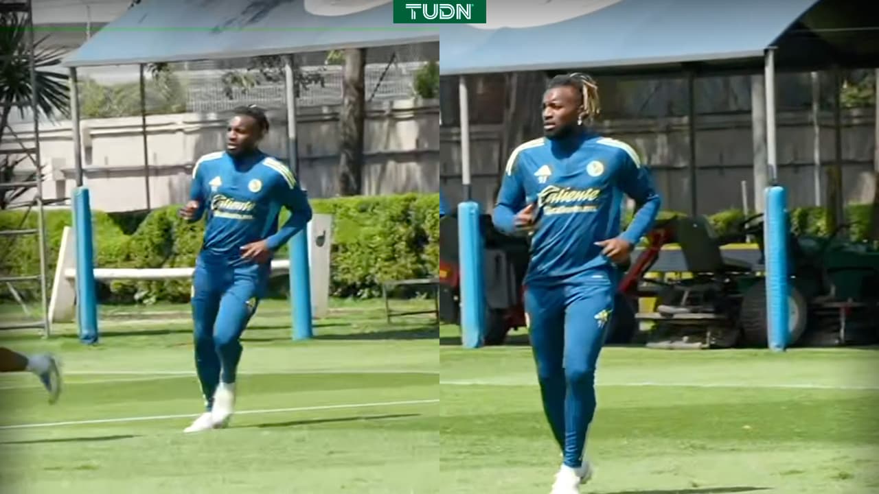 Así lució Allan Saint-Maximin en su primer entrenamiento con América