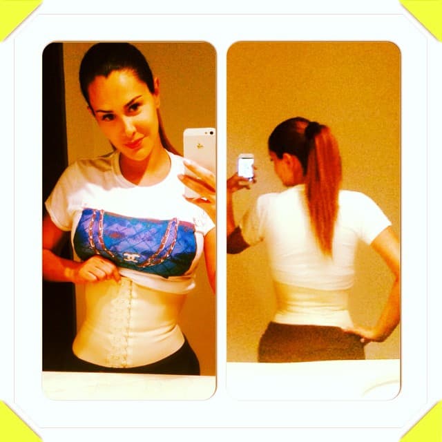 Tras su segundo embarazo, Ninel Conde mostró que la faja le ayudó mucho para deshacerse de la pancita.