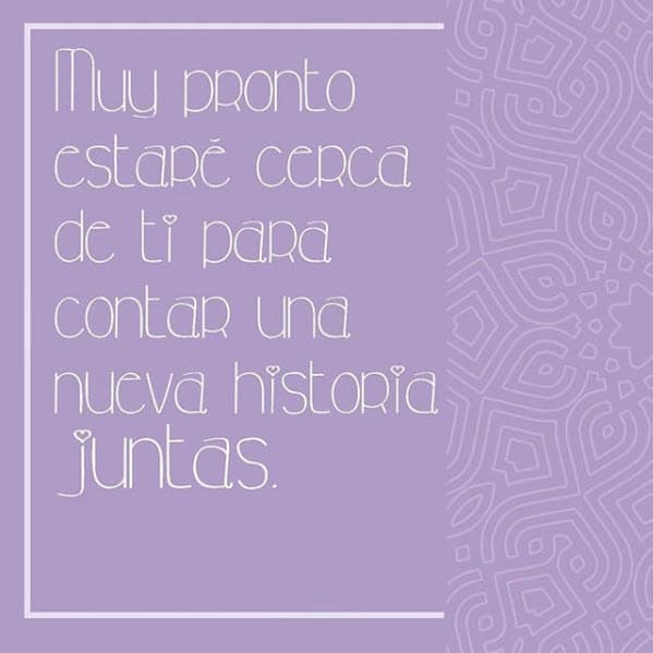 La primera publicación la hizo el 28 de noviembre, en la que solo comentó "¡Muy pronto!".
<br>
