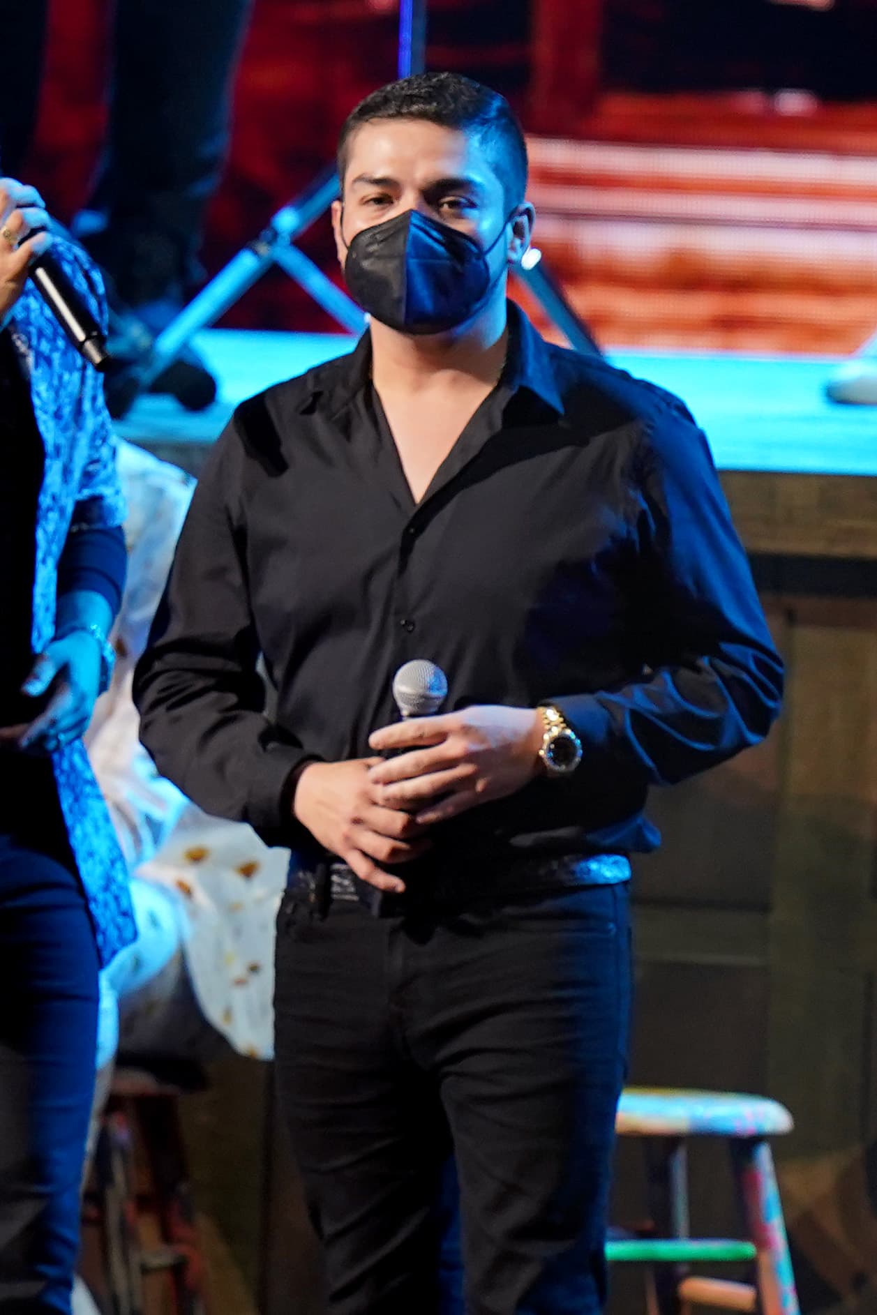 Cumpliendo con todas las medidas de sanidad, así vimos a Lenin Ramírez durante el primer día de ensayos.