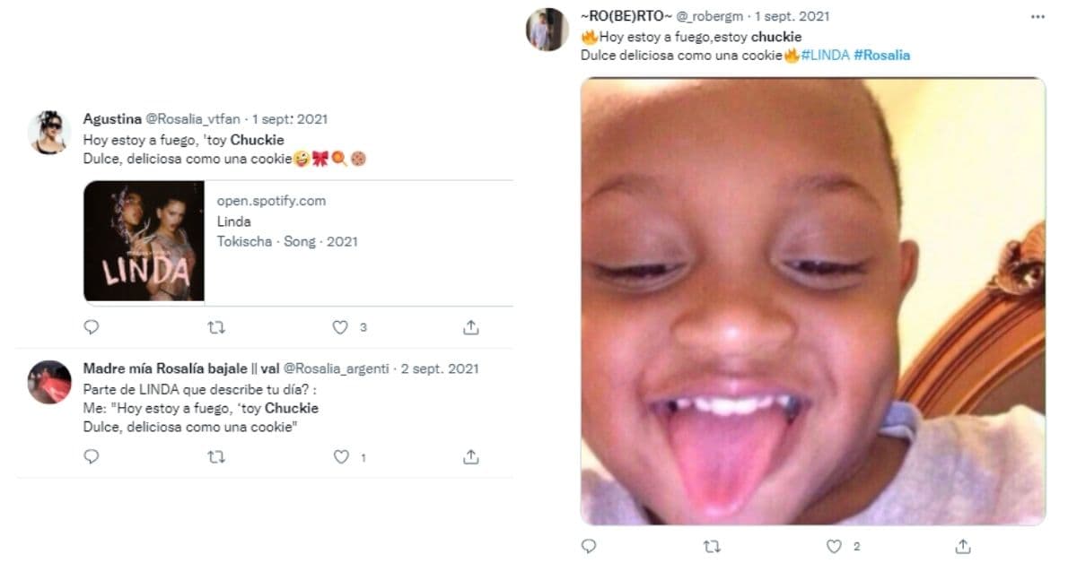 memes Rosalía palabra chucky