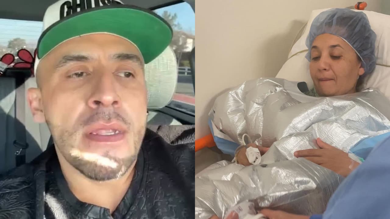 Esposa de Juan Rivera aparece en el hospital: él teme por su salud y pide "oraciones" para ella
