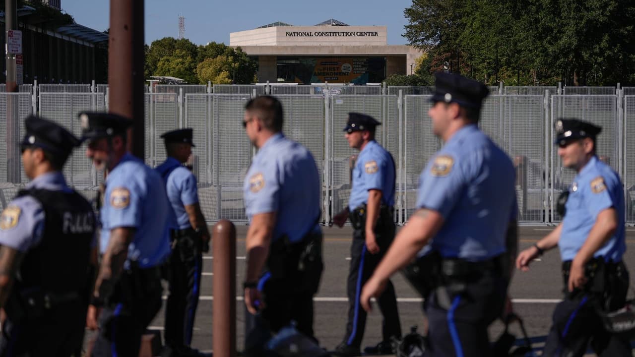 Cierres viales y barricadas: lo que sucede en Filadelfia antes del primer debate entre Harris y Trump