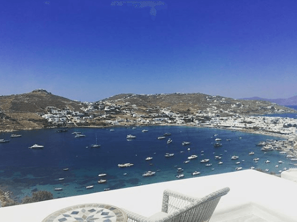 <b>Alessandra Ambrosio</b>
<br>La modelo brasileña visitó y se enamoró de Grecia. Esta foto la publicó desde la isla Mykonos.