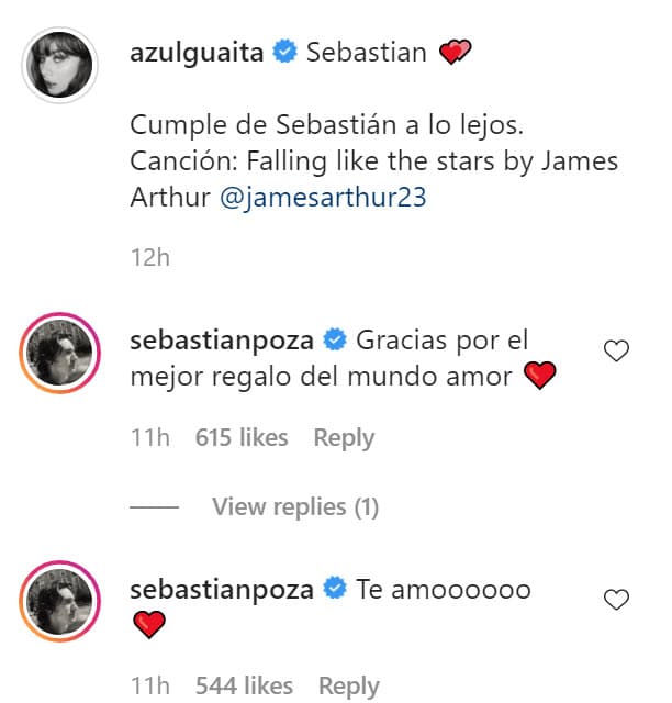 El festejado respondió el tierno detalle de su novia, le reiteró su amor y aseguró que era
<b>"el mejor regalo del mundo"</b>.
<br>