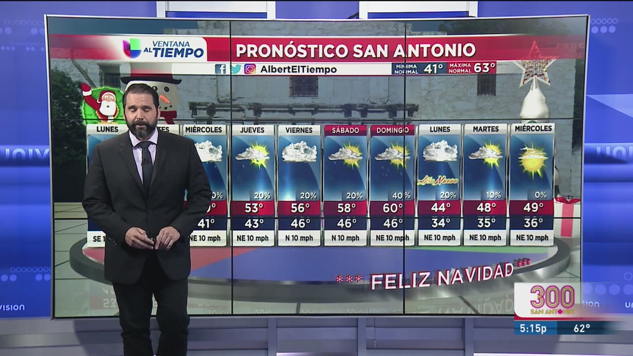 Día de navidad con temperaturas bajas en San Antonio
