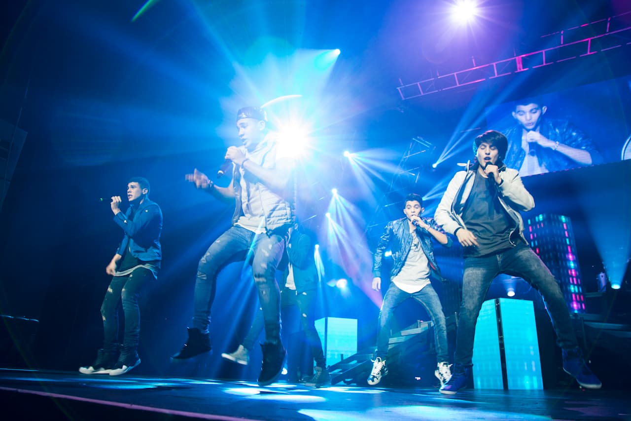 CNCO en el Fillmore de Miami Beach.