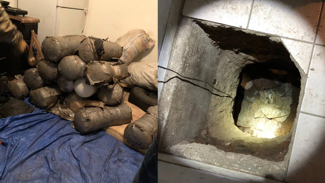 Descubren narco túnel entre Sonora, México y Río Rico, Arizona 