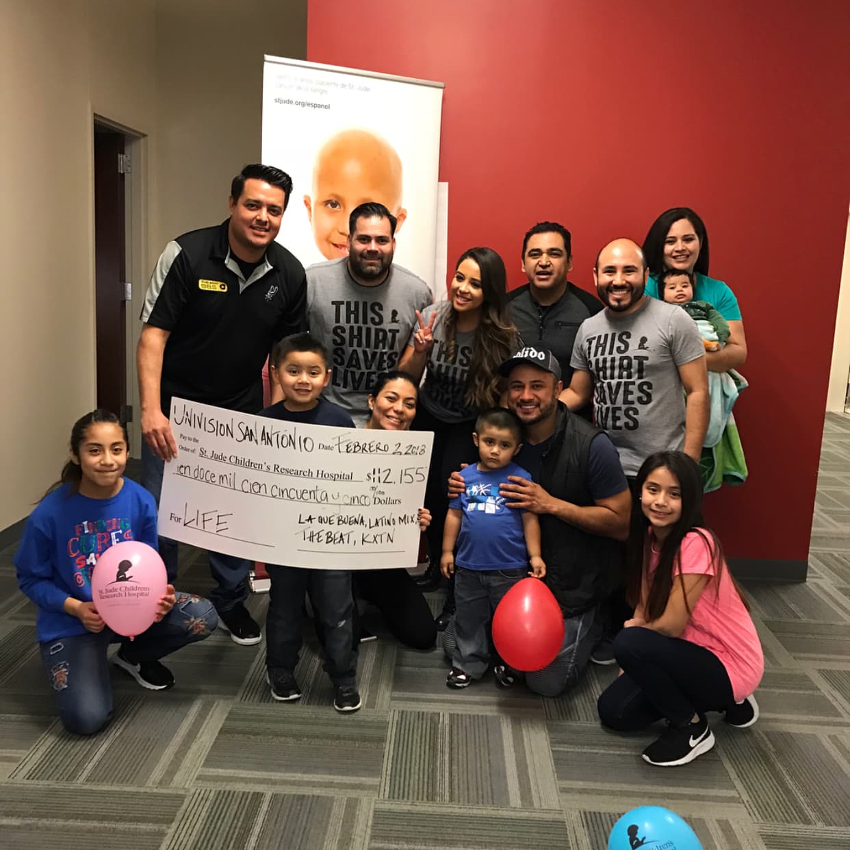 ¡GRACIAS SAN ANTONIO!
<br>
<br>
<b>DONA AQUÍ: <a href="http://bit.ly/UnidosConStJude" target="_blank">bit.ly/UnidosConStJude</a></b>