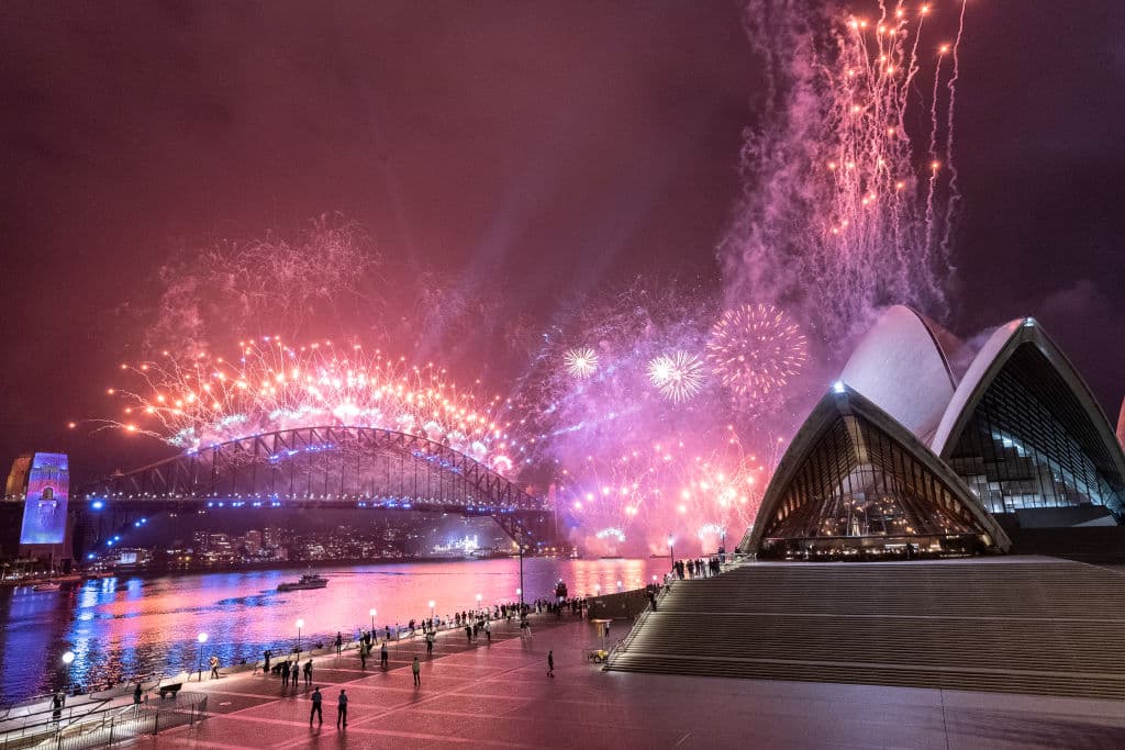 Sin embargo, poca gente pude ver el espectáculo en el puerto.