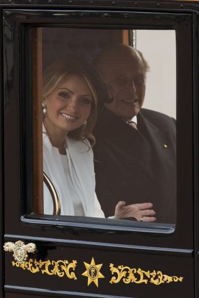 Angélica Rivera acompañó a su esposo, el presidente de México, Enrique Peña Nieto, a su visita de Estado por el Reino Unido.