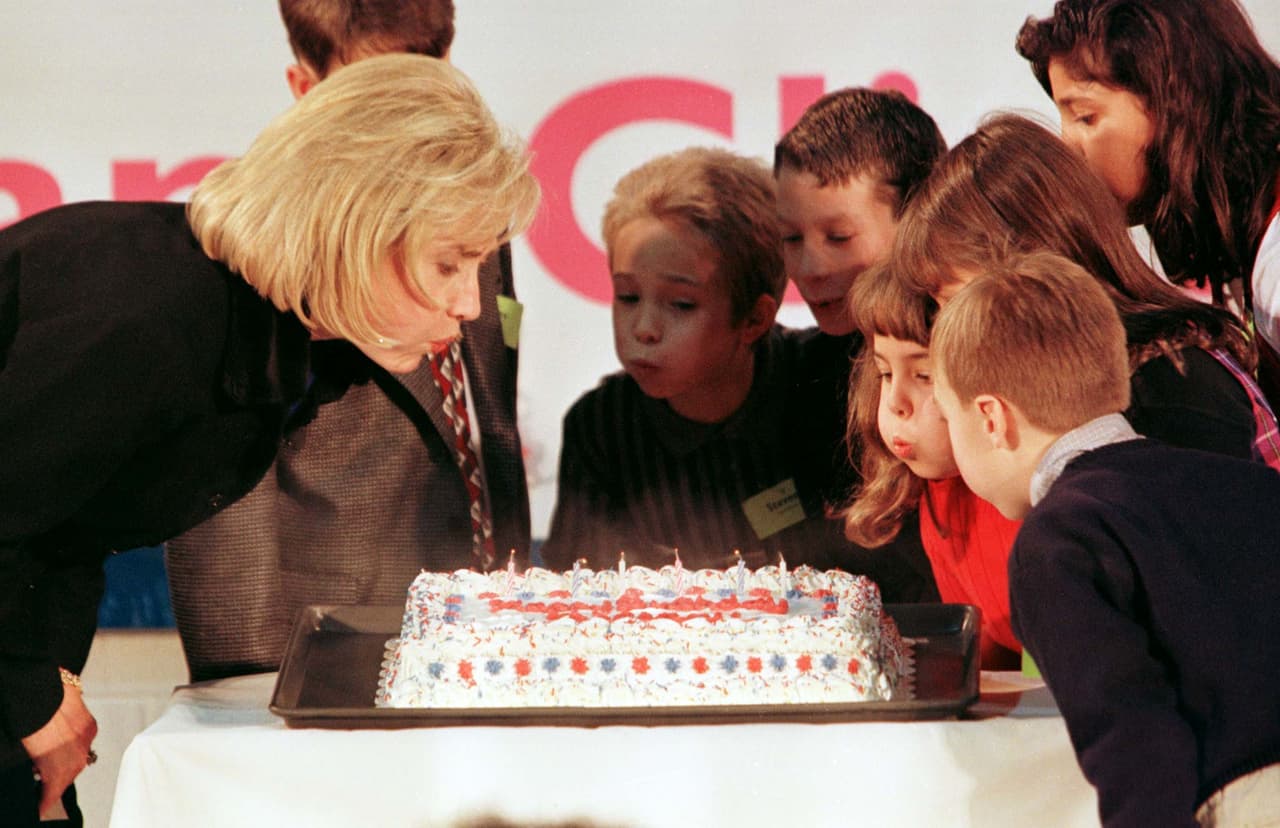 Al otro día celebró en su ciudad natal, Park Ridge, Chicago, junto a los estudiantes de una escuela primaria.