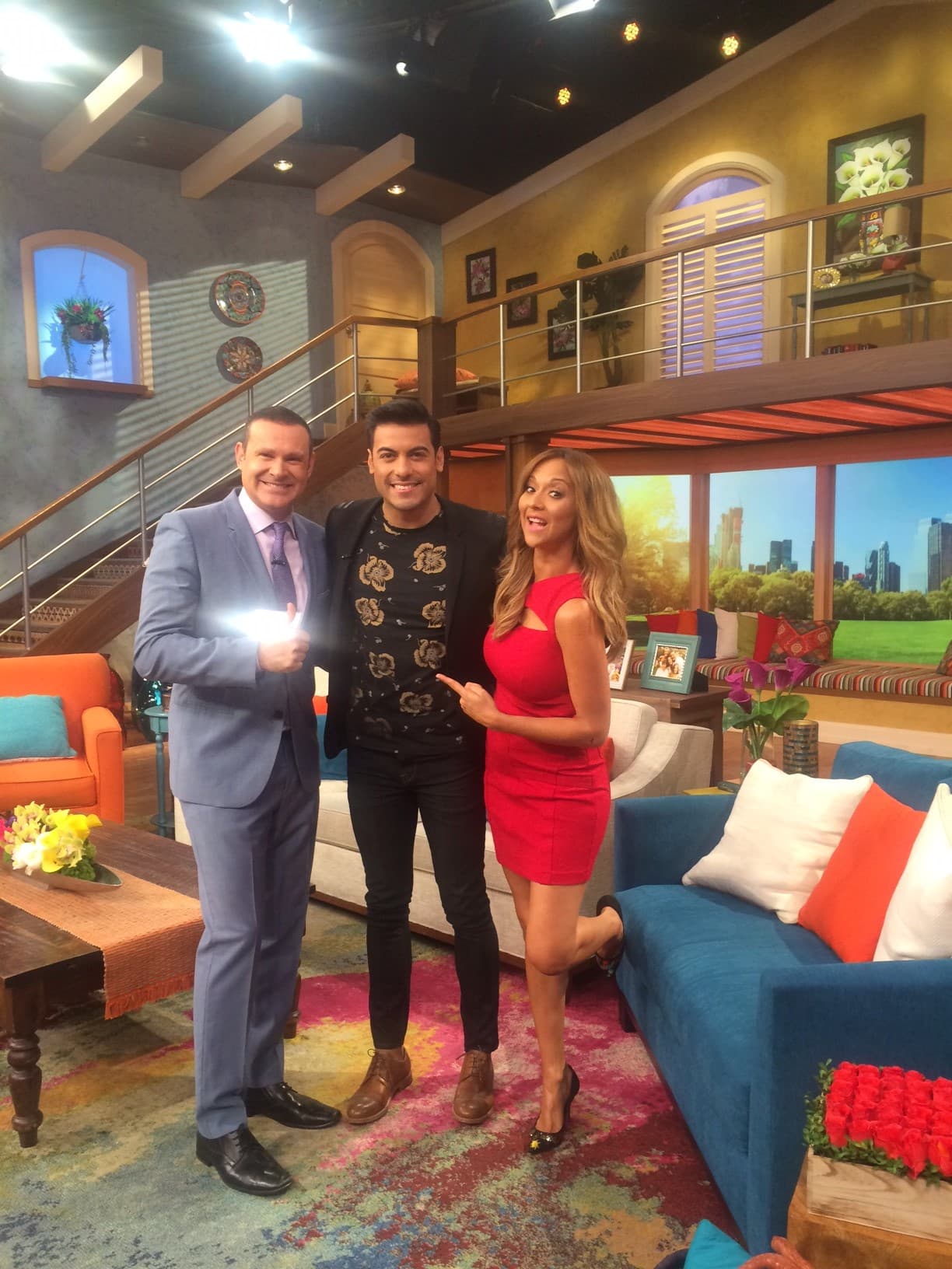 Verónica Bastos era la más emocionada de tenerlo tan cerquita.